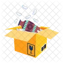 Envio Fragil Paquete Fragil Paquete Roto Icono
