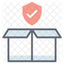 Proteccion De Carton Seguridad De Carton Paquete Autentico Icono