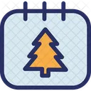 Para Calendario Para Arbol Icono