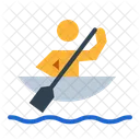 Para Canoe Water Paddle Icon