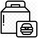 Comida Para Llevar Hamburguesas Entrega De Comida Icono