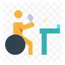 Para Table Tennis Racket Ball Icon