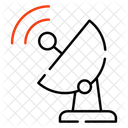 Kommunikationssatellit Parabolantenne Satellitenschussel Symbol