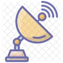 Parabolic Dish Satellite Antenna Radio Telescope Icon