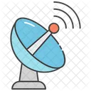 Parabolic Dish Satellite Antenna Radio Telescope Icon