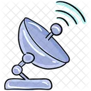 Parabolic Dish Satellite Antenna Radio Telescope Icon