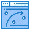 Parabolischer Graph Diagramm Symbol