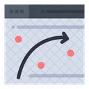 Parabolischer Graph Diagramm Symbol