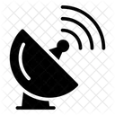 Parabolsatellit Raumstation Parabolantenne Symbol