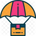 Parachute Delivery Package Icon