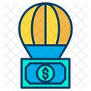 Parachute Dollar Note Investment Icon