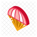 Parachute Transport Airplane Icon