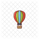 Parachute Air Balloon Summer Icon
