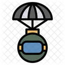 Parachute Spacecraft Rocket Icon