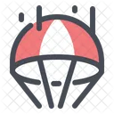 Parachute Fly Hot Icon