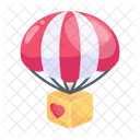 Air Delivery Donation Parachute Icon