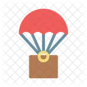 Parachute Package Delivery Icon
