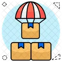 Parachute delivery  Icon