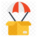 Parachute Delivery Logistic Delivery Air Delivery Icon