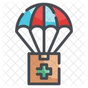 Parachute Delivery Air Delivery Fast Delivery Icon