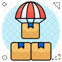 Parachute Delivery Air Delivery Parachute Package Icon