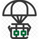 Airdrop Parachute Delivery Icon