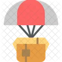 Airdrop Parachute Delivery Icon