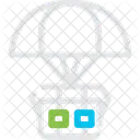 Airdrop Parachute Delivery Icon