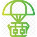 Airdrop Parachute Delivery Icon