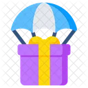 Parachute Gift Delivery  Icon
