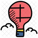 Parachute Balloon Hot Icon