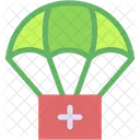 Parachute Humanitarian Airdrop Icon