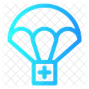 Parachute Medical Support Humanitarian Icon