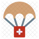 Parachute Medical Support Humanitarian Icon