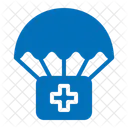 Parachute Supplies Humanitarian Help Icon