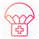 Parachute Supplies Humanitarian Help Icon