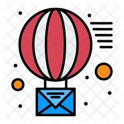 Parachute Message  Icon