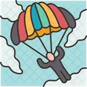 Parachuting Jump Sky Icon
