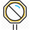 Detenerse Detenerse Senal No Permitida Icon