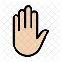 Detener Mano Bloque Icon