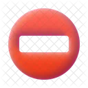 Detener Firmar 3 D Icon