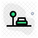 Parada de auto  Icono