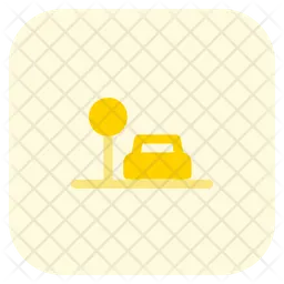 Parada de carro  Ícone