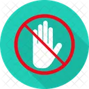 Detener Mano Mano Prohibido Icon