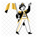 Parade Marching Band Character Icon