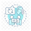 Habilidad Social Escucha Icono