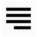 Paragraph Align Alignment Icon