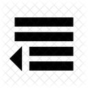Indent Paragraph Content Icon