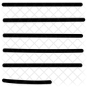 Paragraph Alignment Text Icon