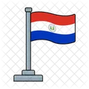 Paraguai Bandeira Pais Ícone